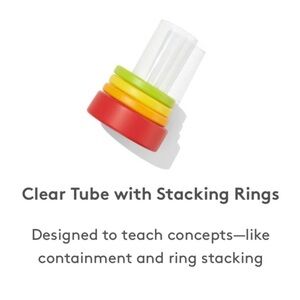 Lovevery Clear Tube with Stacking Rings